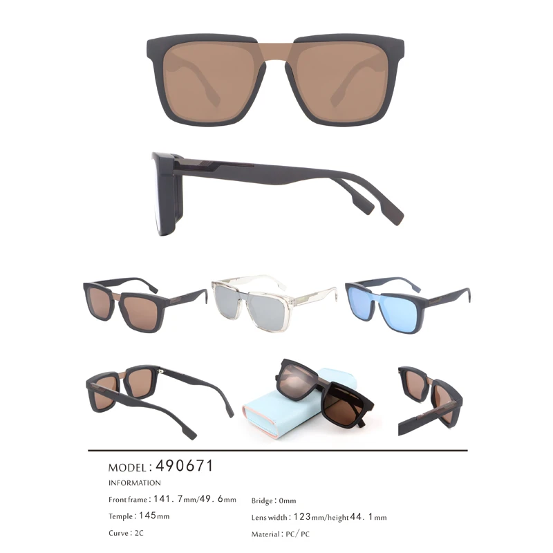 Vintage Newly Designer Retro Wayfarer One piece Sunglasses 490671 11