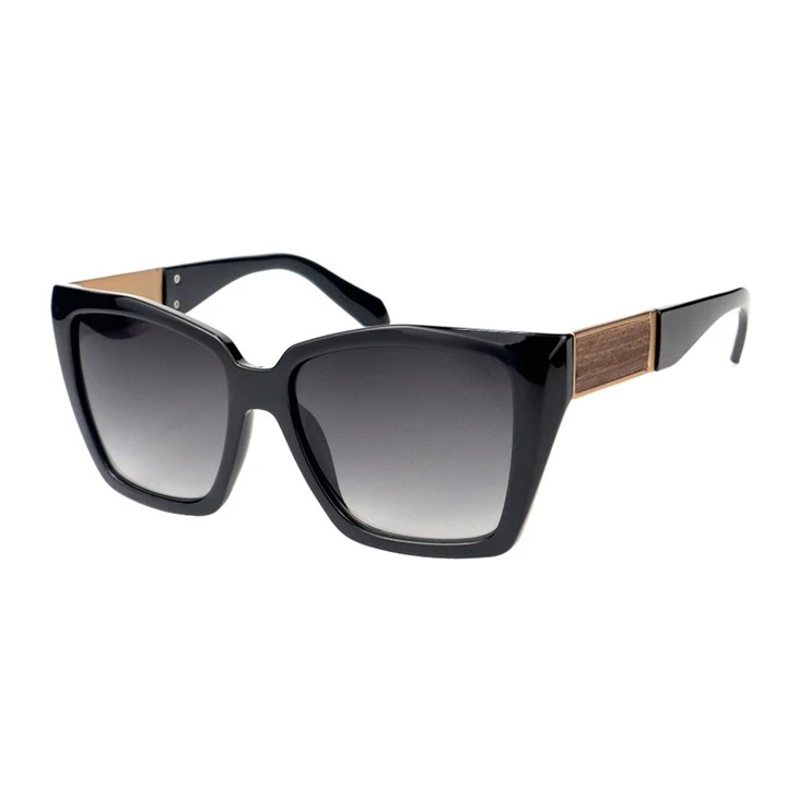Women Retro Oversized Square Sunglasses Metal Combo